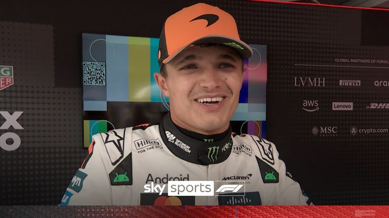 McLaren's Lando Norris was in ecstasy after winning Monaco for the first time in his career.
