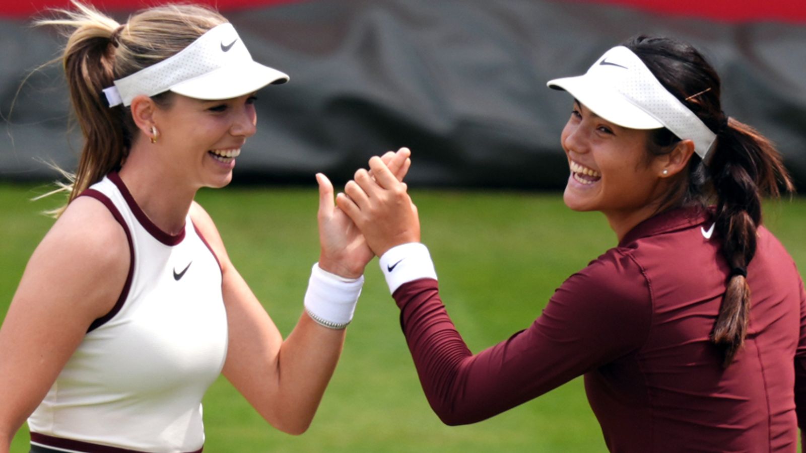 Emma Raducanu and Katie Boulter