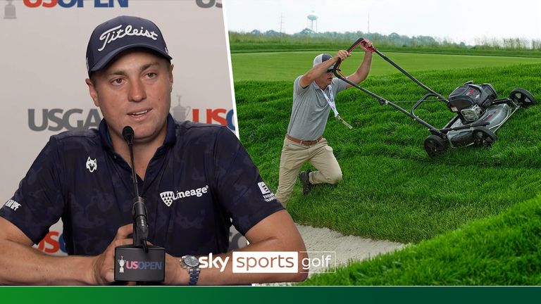 Justin Thomas about the challenging conditions at Oakmont for the US Open.