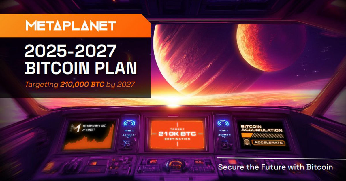 'Microstratey of Asia' Metaplanet aims to acquire over 210,000 BTC by the end of 2027